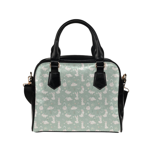 Bunny Pattern Print Design 03 Shoulder Handbag