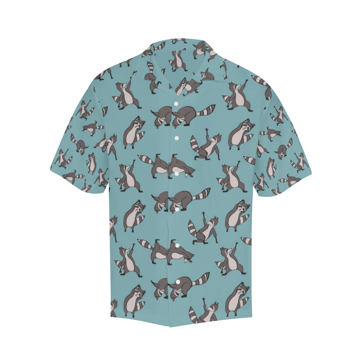 Raccoon Pattern Print Design A07 Men's Hawaiian Shirt
