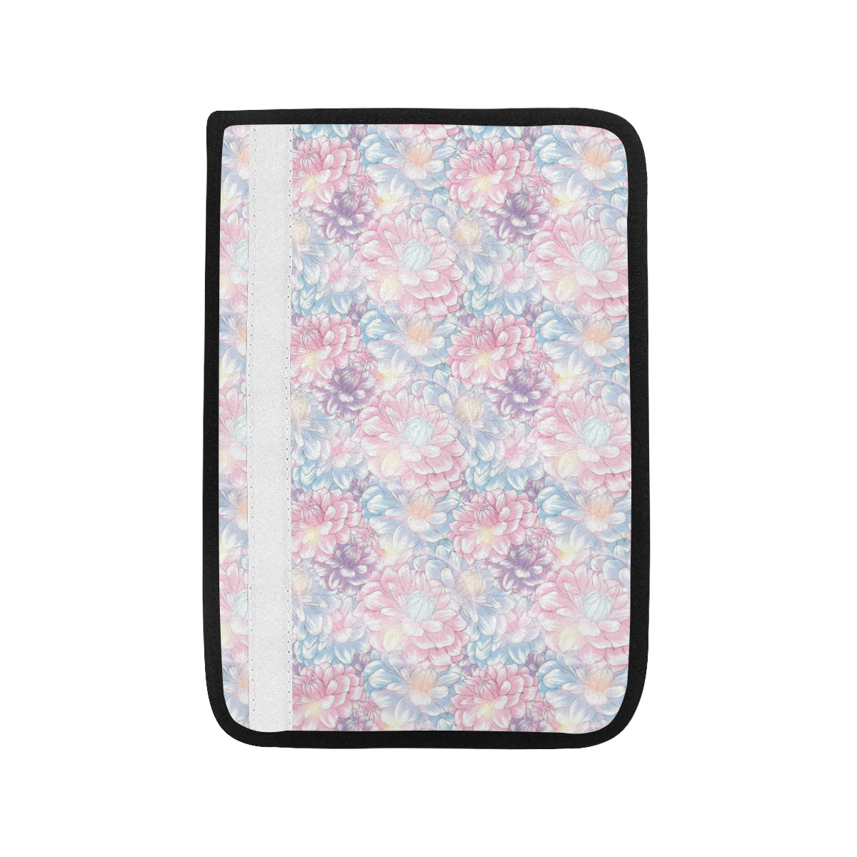 Dahlia Pattern Print Design 01 Car Seat Belt Cover