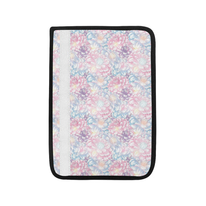 Dahlia Pattern Print Design 01 Car Seat Belt Cover