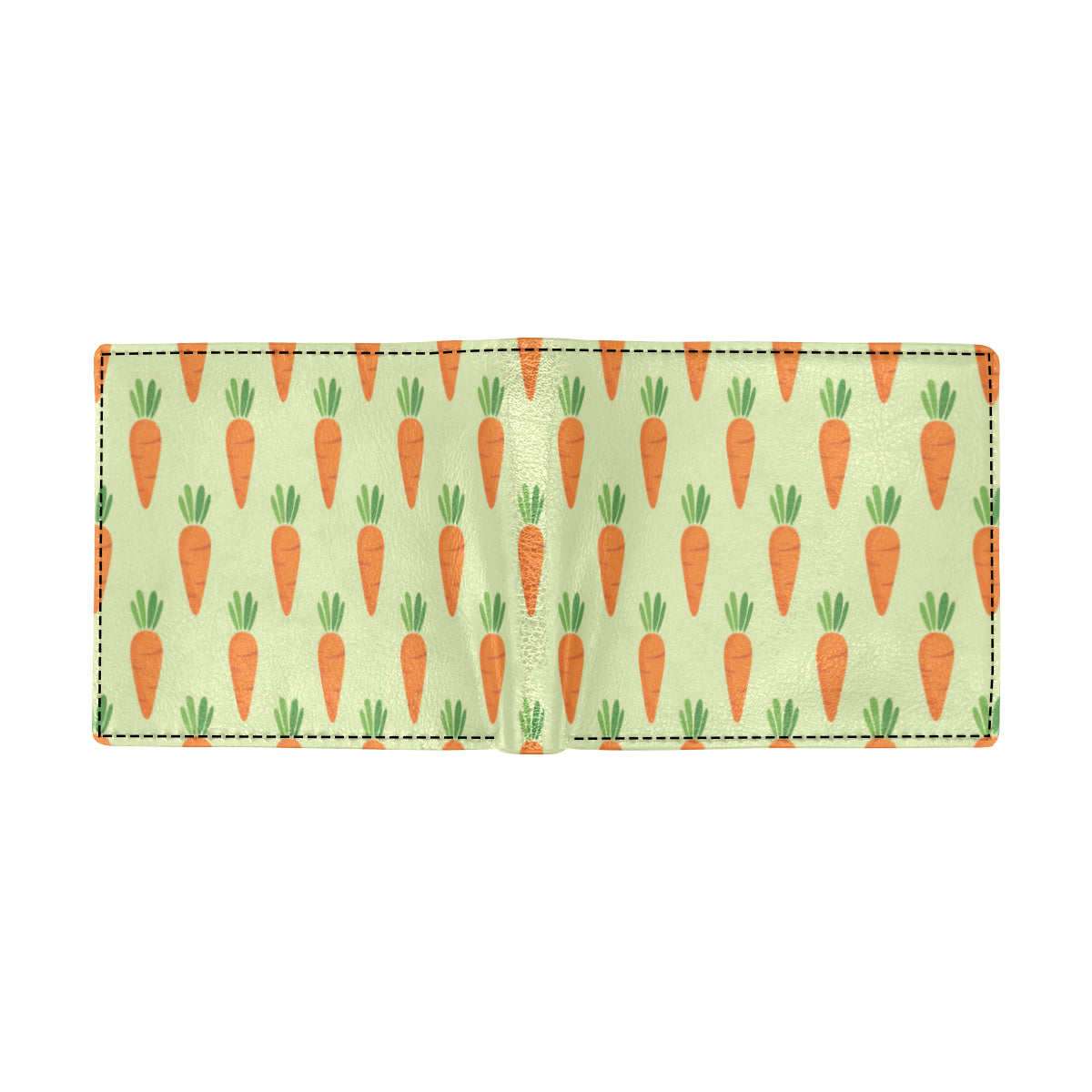 Carrot Pattern Print Design 02 Men's ID Card Wallet