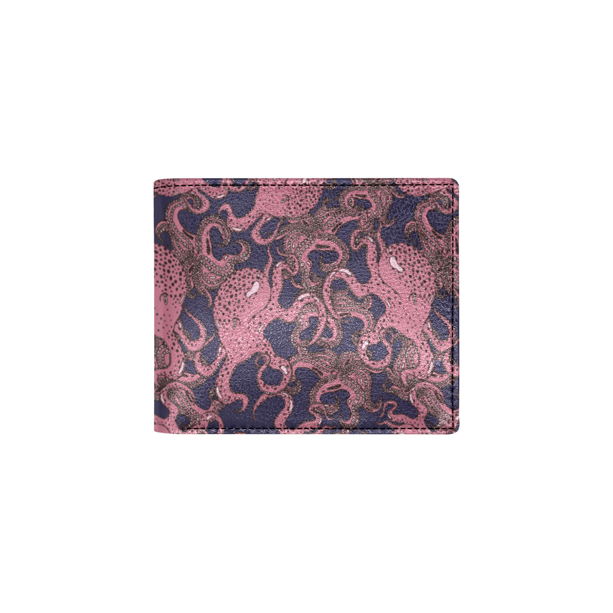 Octopus Pattern Print Design A03 Men's ID Card Wallet