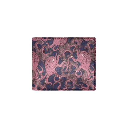 Octopus Pattern Print Design A03 Men's ID Card Wallet