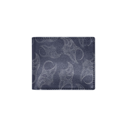 Manta Ray Pattern Print Design 01 Men's ID Card Wallet