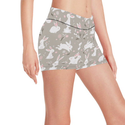 Rabbit Pattern Print Design RB03 Yoga Shorts