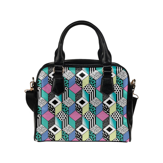 90s Pattern Print Design 3 Shoulder Handbag