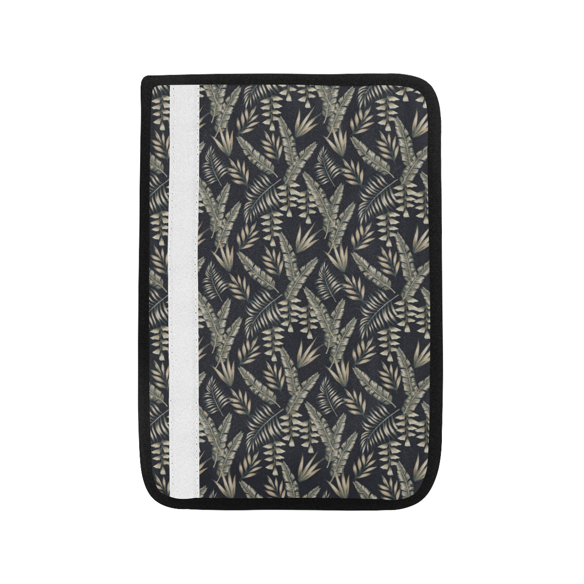 Banana Leaf Pattern Print Design 07 Car Seat Belt Cover