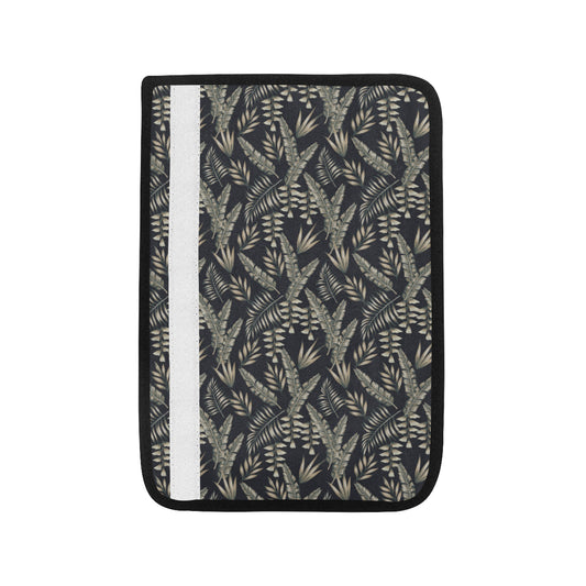 Banana Leaf Pattern Print Design 07 Car Seat Belt Cover