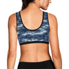 Jean Camouflage Pattern Print Design 05 Sports Bra