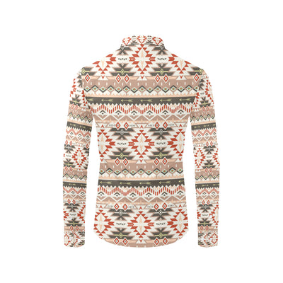 Aztec Pattern Print Design 05 Men's Long Sleeve Shirt