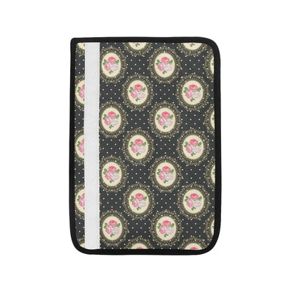 Rose Pattern Print Design RO015 Car Seat Belt Cover