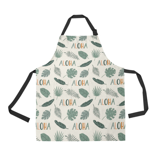 Aloha Hawaii Pattern Print Design 05 Apron with Pocket