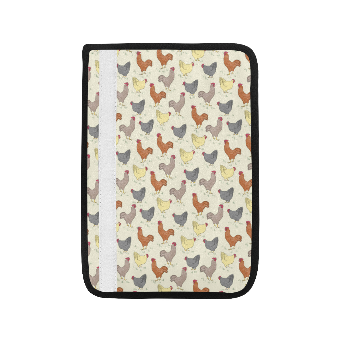 Chicken Pattern Print Design 05 Car Seat Belt Cover