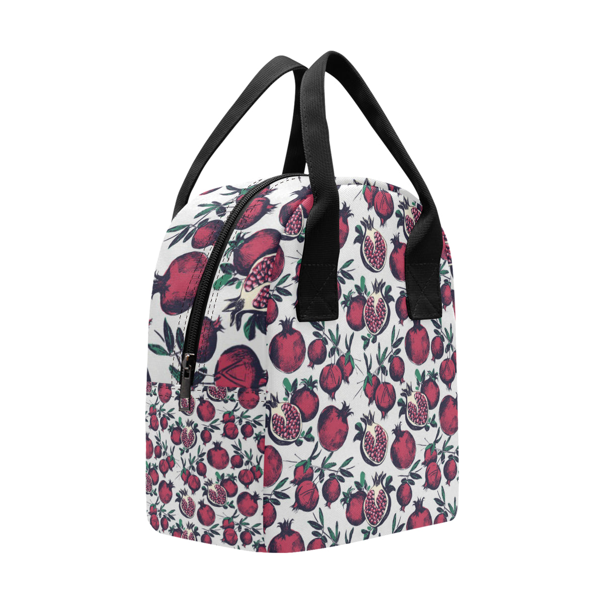 Pomegranate Pattern Print Design PG01 Insulated Lunch Bag