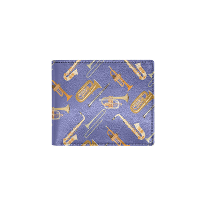 Trombone Pattern Print Design 02 Men's ID Card Wallet