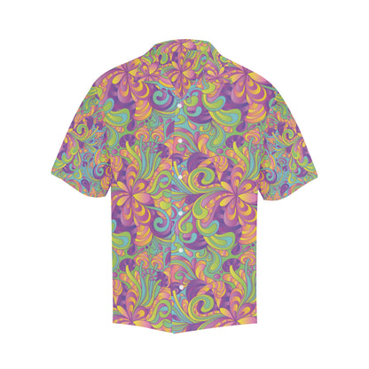 Psychedelic Mushroom Pattern Print Design A05 Men's Hawaiian Shirt