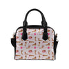 Dachshund Pattern Print Design 10 Shoulder Handbag