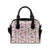 Dachshund Pattern Print Design 10 Shoulder Handbag