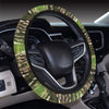 Camouflage Realtree Pattern Print Design 02 Steering Wheel Cover with Elastic Edge