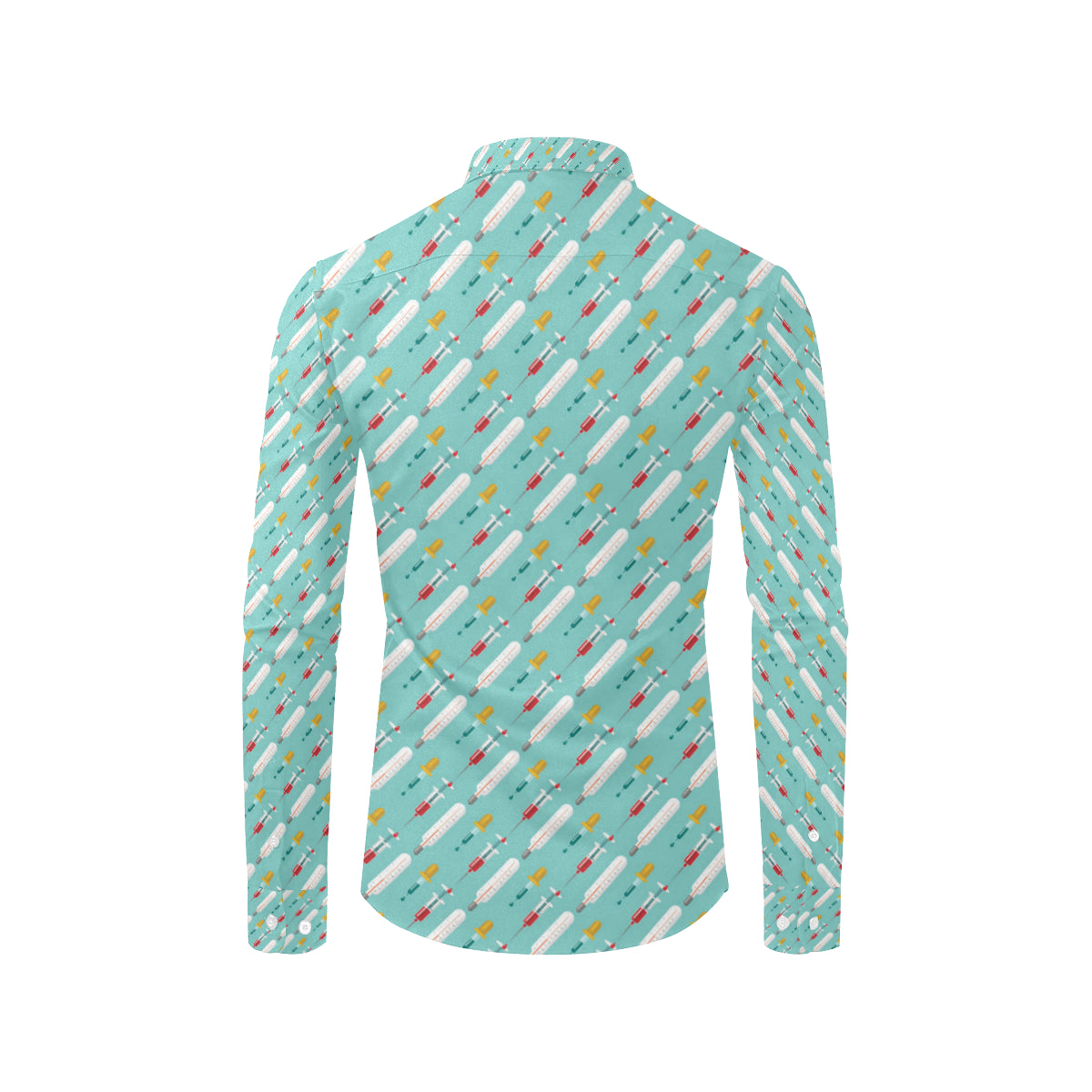 Phlebotomist Medical Print Men's Long Sleeve Shirt
