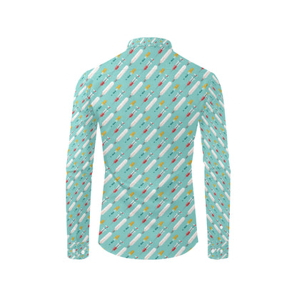 Phlebotomist Medical Print Men's Long Sleeve Shirt