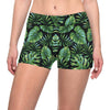 Palm Leaves Pattern Print Design PL013 Yoga Shorts