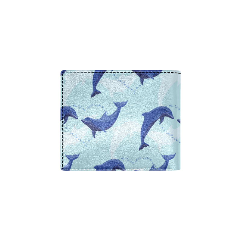 Dolphin Heart Pattern Men's ID Card Wallet