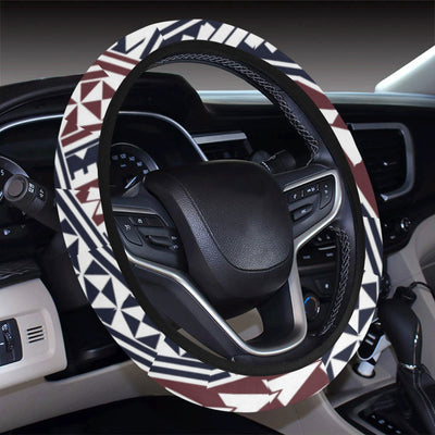 Polynesian Tribal line Steering Wheel Cover with Elastic Edge