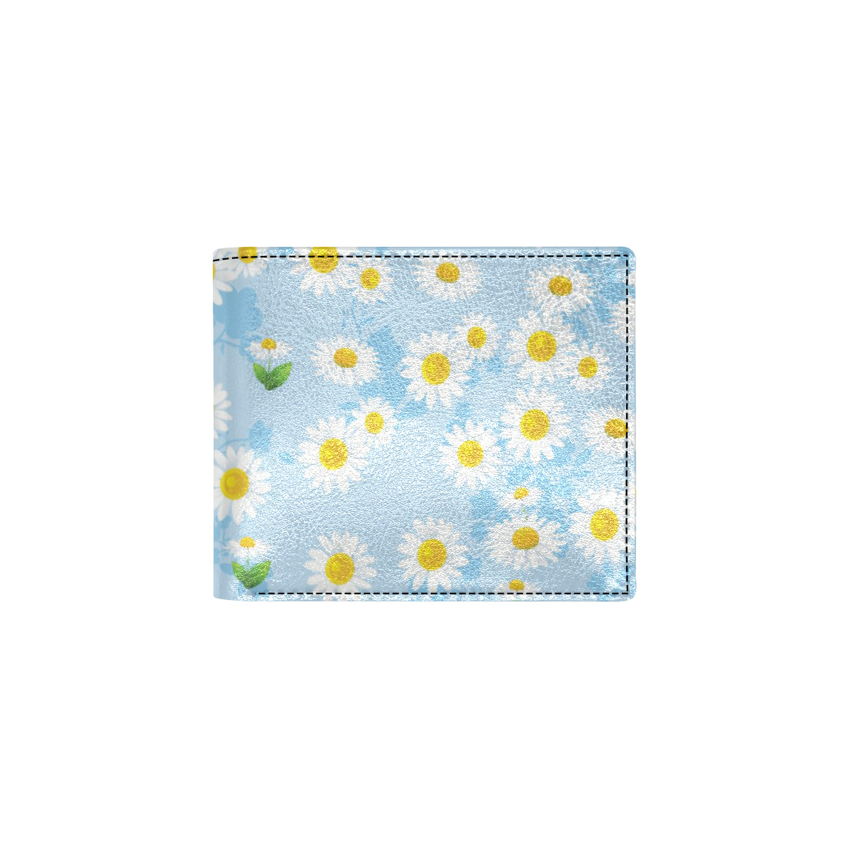Daisy Pattern Print Design DS010 Men's ID Card Wallet