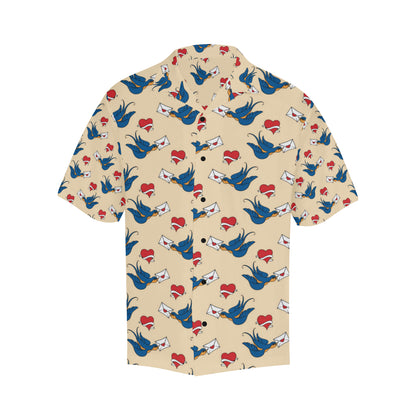 Swallow Bird Pattern Print Design 05 Men's Hawaiian Shirt