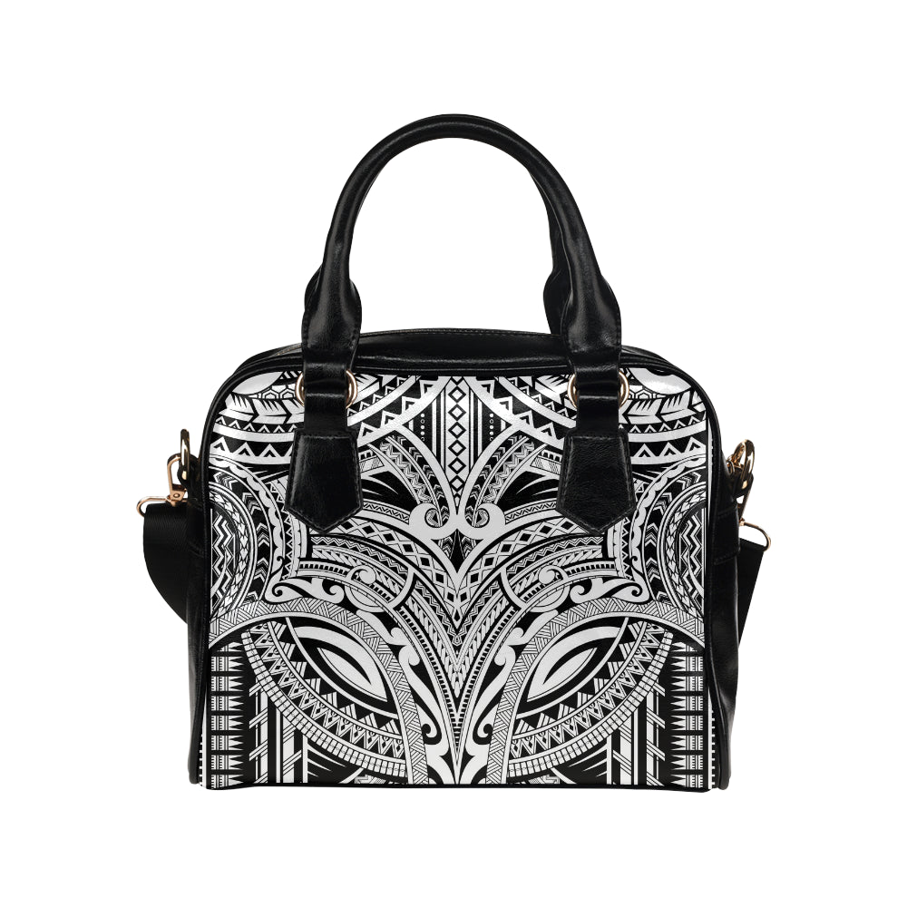 Maori Pattern Print Design 06 Shoulder Handbag
