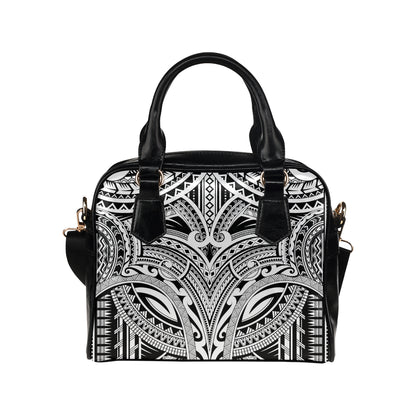 Maori Pattern Print Design 06 Shoulder Handbag