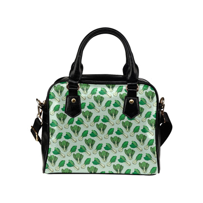 Bok Choy Pattern Print Design 01 Shoulder Handbag