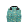 Sea Turtle Pattern Print Design T08 Insulated Lunch Bag