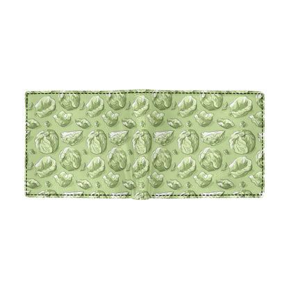 Brussels Sprouts Pattern Print Design 01 Men's ID Card Wallet