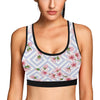 Cherry Blossom Pattern Print Design CB07 Sports Bra