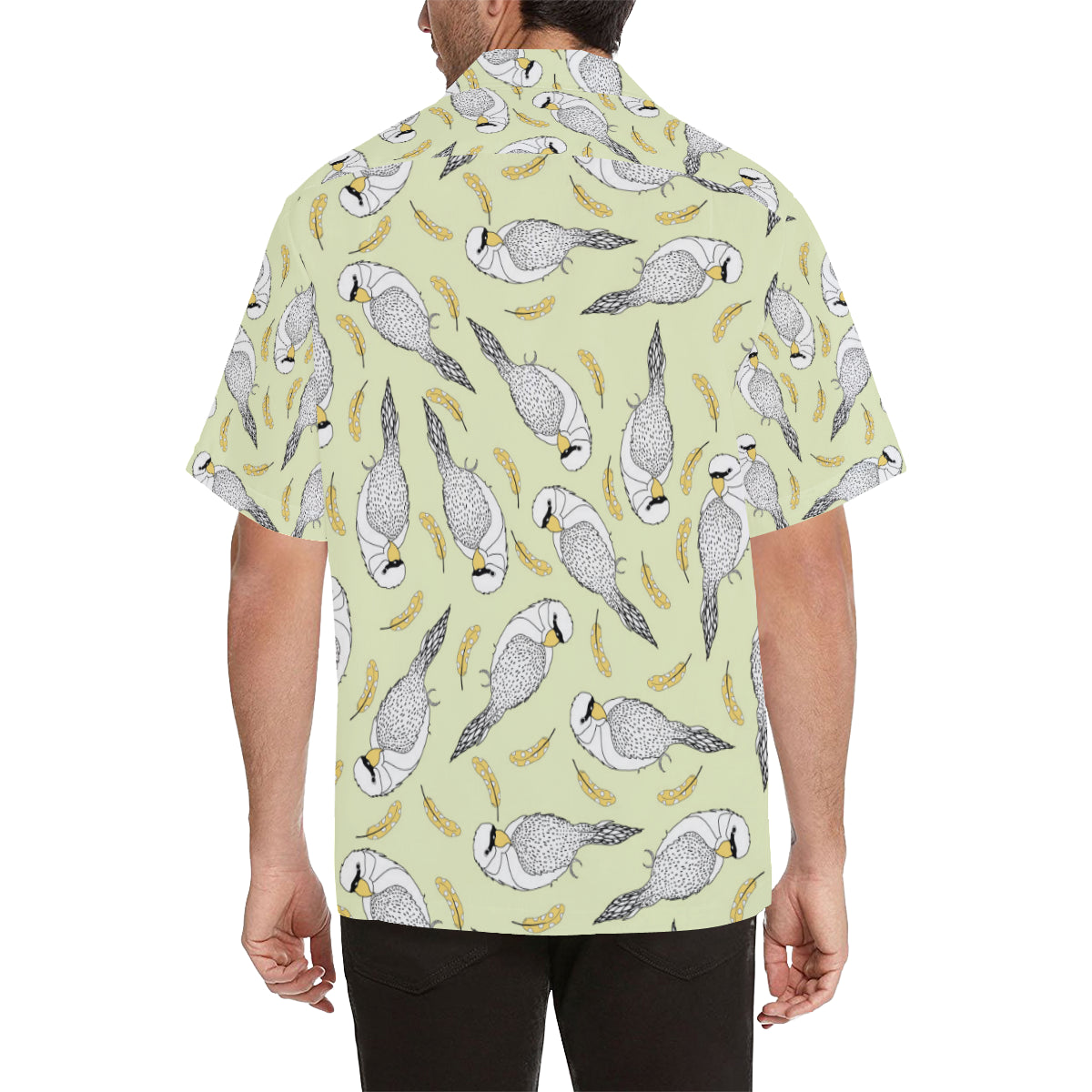 Parakeet Pattern Print Design A03 Men's Hawaiian Shirt