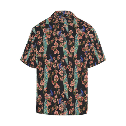 Peacock Pattern Print Design A01 Men's Hawaiian Shirt