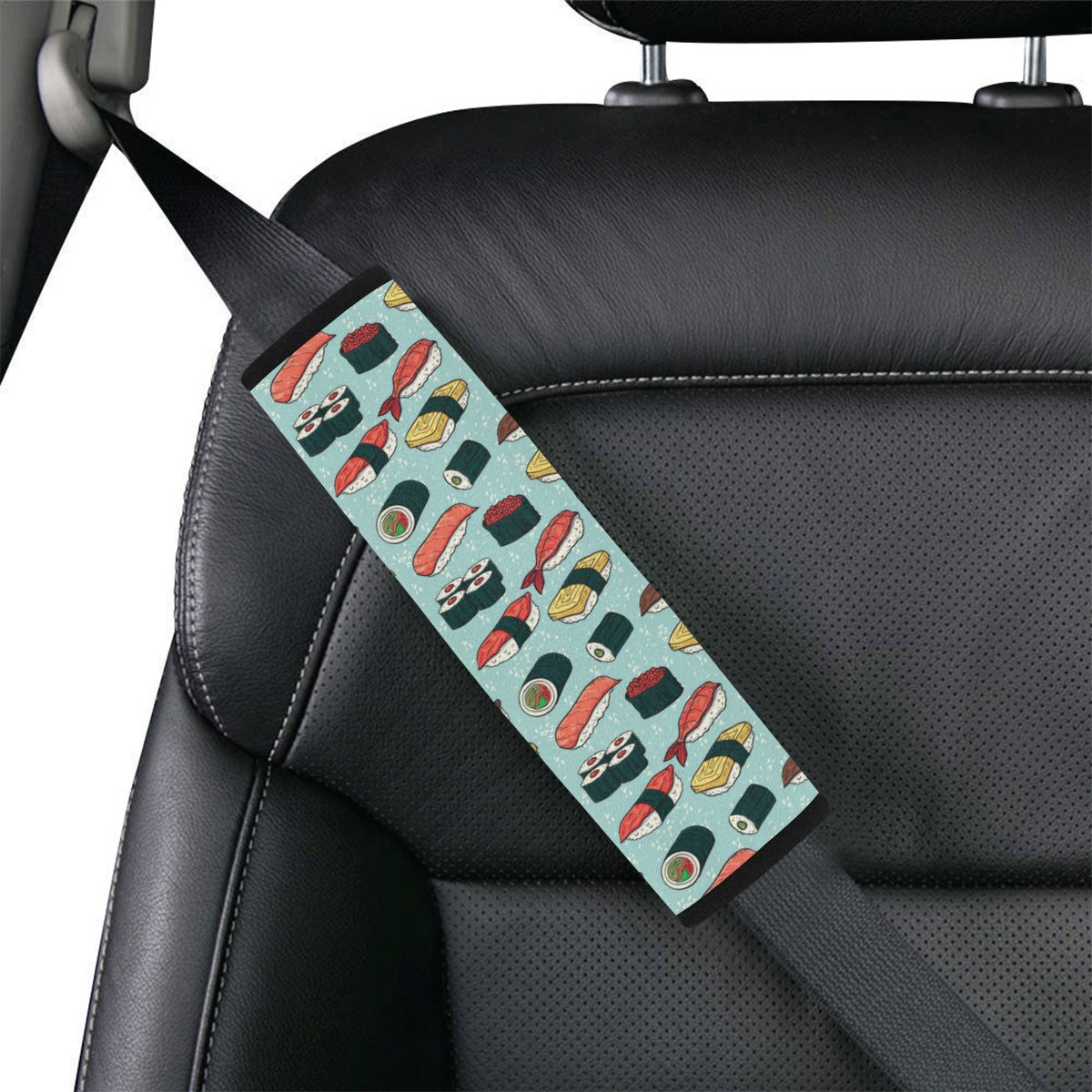 Sushi Pattern Design Car Seat Belt Cover