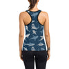 Shark Action Pattern Women's Racerback Tank Top