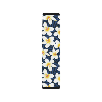 Plumeria Pattern Print Design PM026 Car Seat Belt Cover