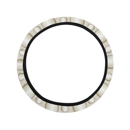 Bowling Pin Pattern Print Design 01 Steering Wheel Cover with Elastic Edge