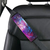 Galaxy Night Purple Space Print Car Seat Belt Cover