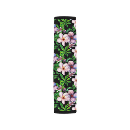 Plumeria Pattern Print Design PM01 Car Seat Belt Cover