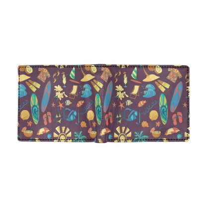 Aloha Hawaii Pattern Print Design 01 Men's ID Card Wallet