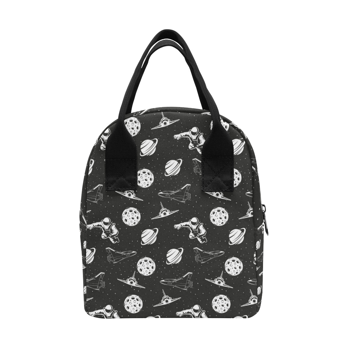Space Astronauts Print Insulated Lunch Bag