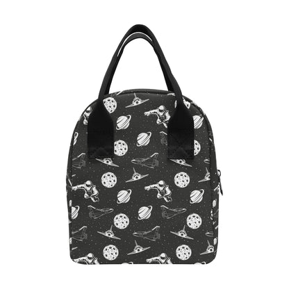Space Astronauts Print Insulated Lunch Bag