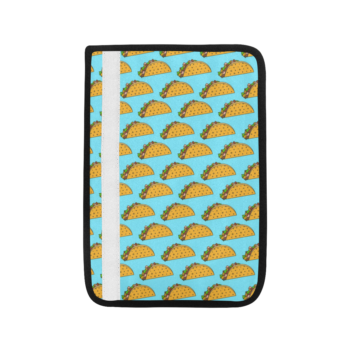Taco Pattern Print Design TC03 Car Seat Belt Cover