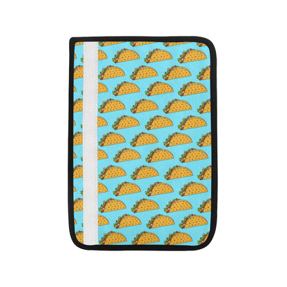 Taco Pattern Print Design TC03 Car Seat Belt Cover
