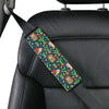 Hedgehog Cactus Pattern Print Design 04 Car Seat Belt Cover